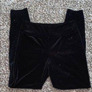 Shimmer Black Velvet  Gap Legging